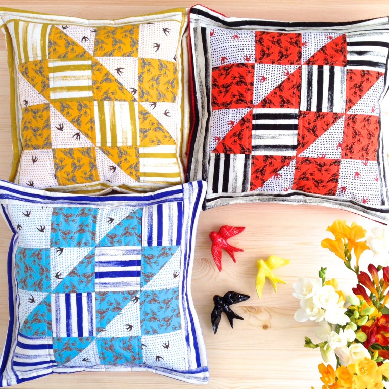 uma andorinha faz a primavera - almofadas