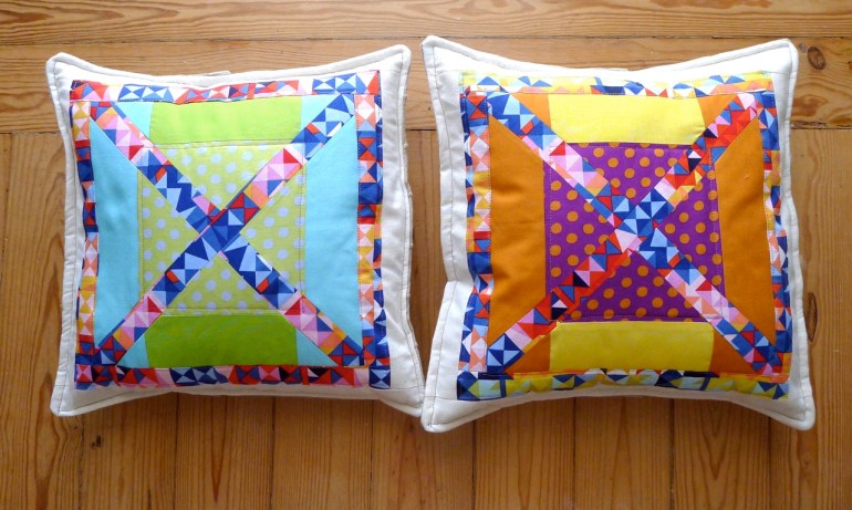 almofadas lápis de cor