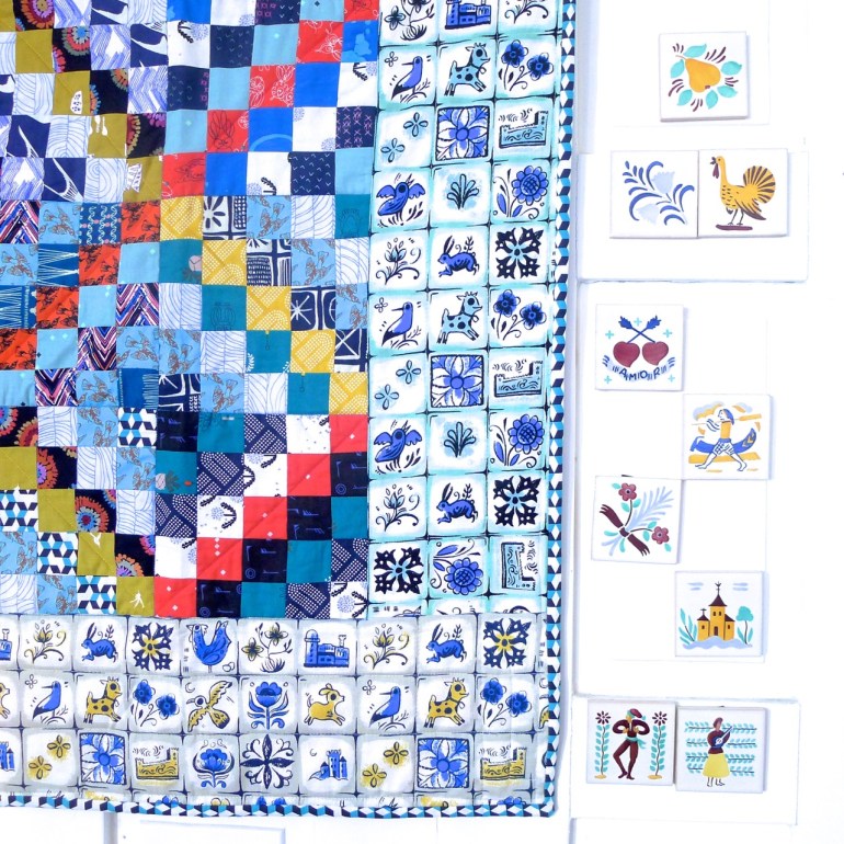 painel de azulejos