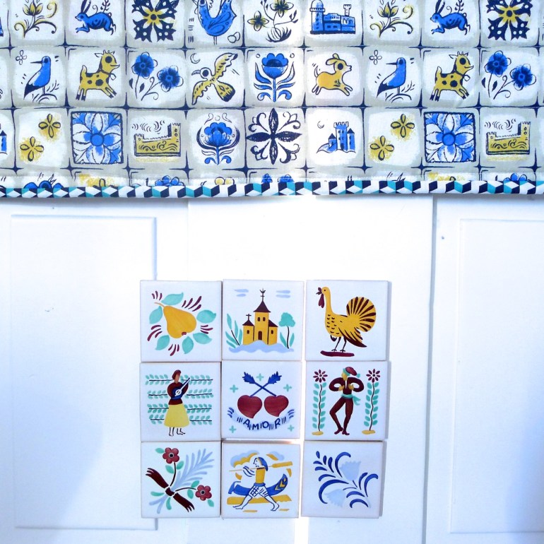 painel de azulejos